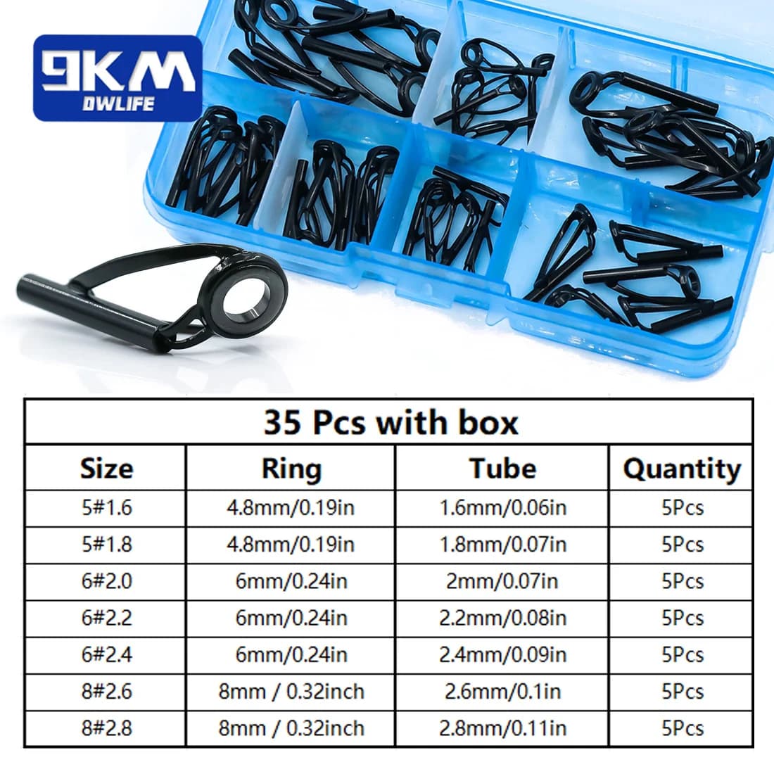 Kit Pembaikan Mata Pancing Rod Puting (Tip Top Guide)