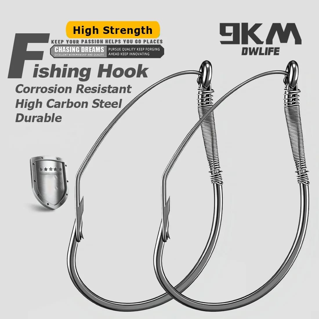 Cangkuk Rig Wacky Drop Shot Tanpa Rumpai untuk Memancing Siakap