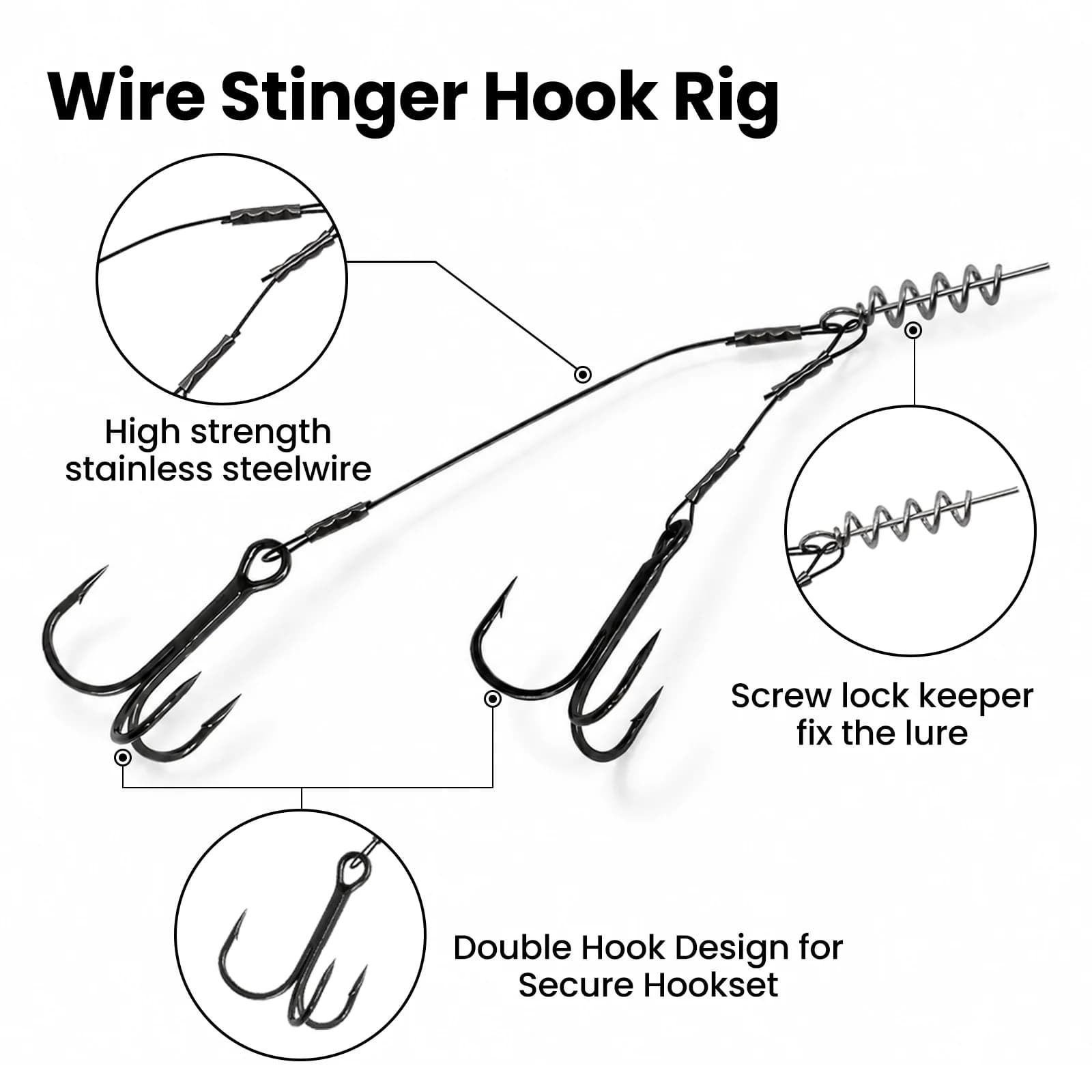Rig Pike Stinger dengan Kail Treble untuk Umpan Lembut
