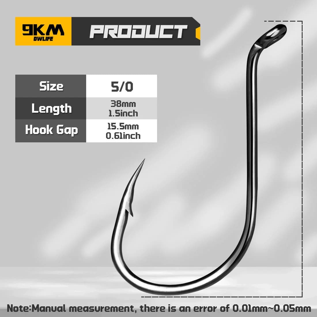 Cangkuk Ikan Gurita Offset Hitam Tahan Lasak