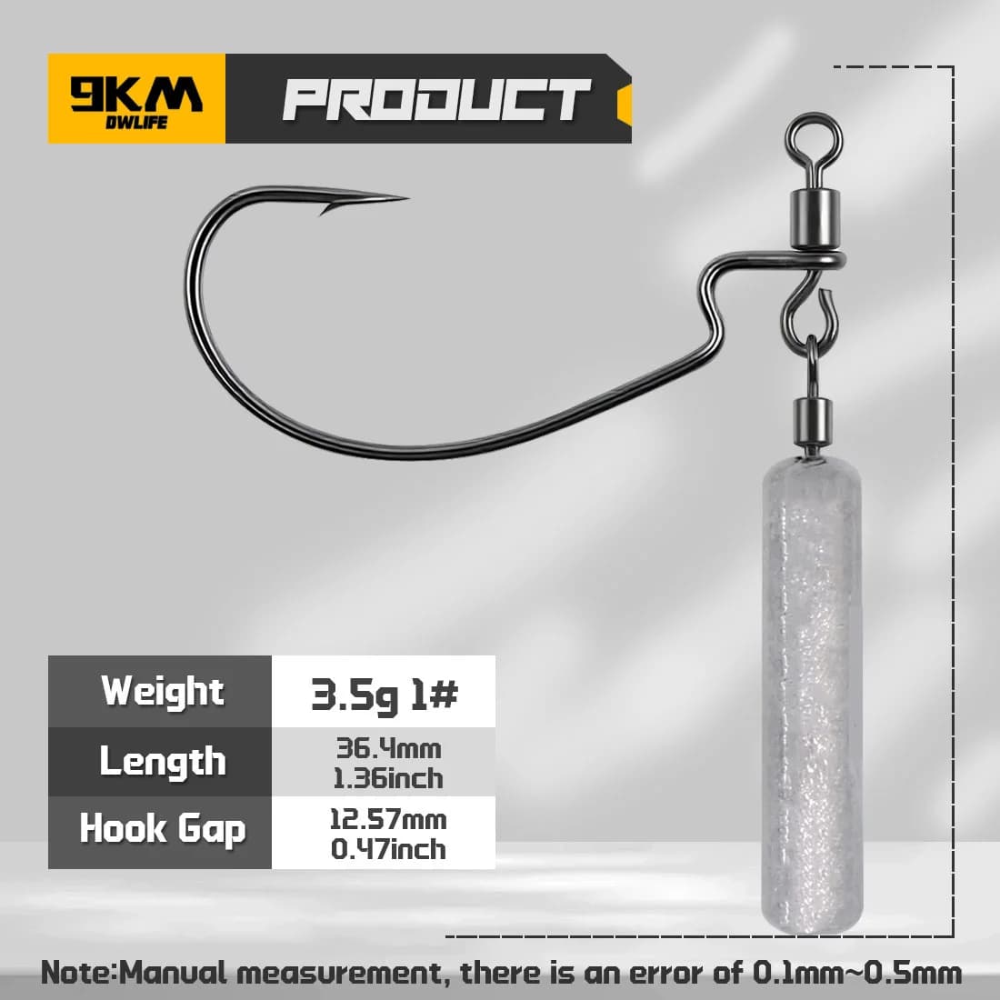 Rig Mata Kail Drop Shot dengan Pemberat Terintegrasi
