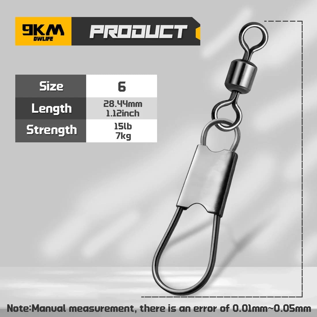 Kail Putar Swivel dengan Snap Interlock, 50-200pcs