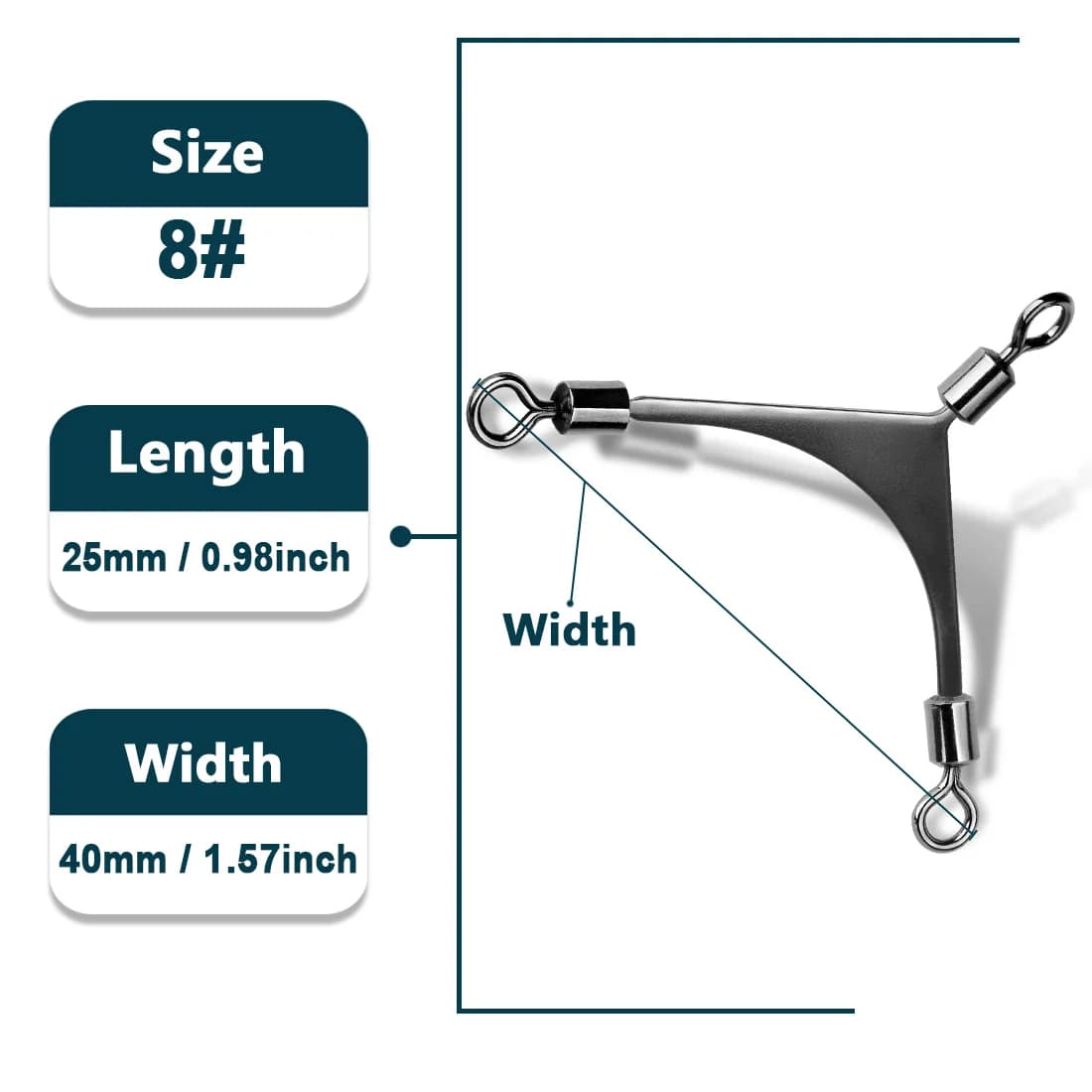 Swivel Baril Berputar 3-Hala 15-60 Pcs