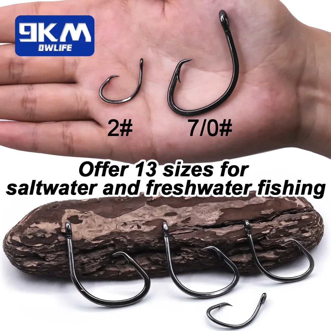 Cangkuk Bulat Offset Jurang Lebar Sangat Kuat untuk Ikan Patin