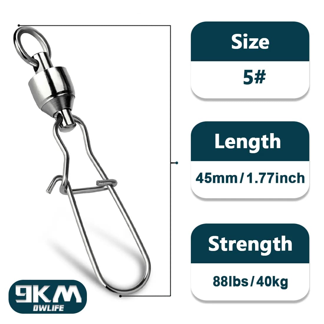 Swivel Bearing Bola dengan Klip Duolock