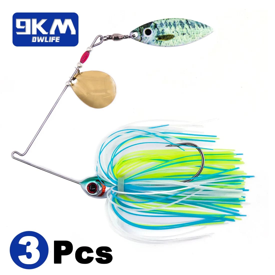 Umpan Spinner dengan Bilah Willow dan Colorado