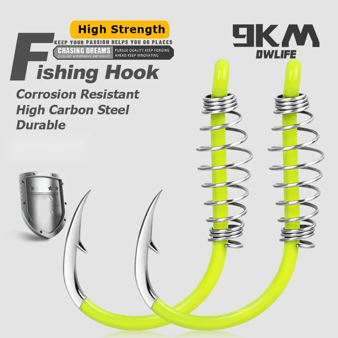 20-80pcs Kail Pancing Ikan Karpa Bertenaga Tinggi