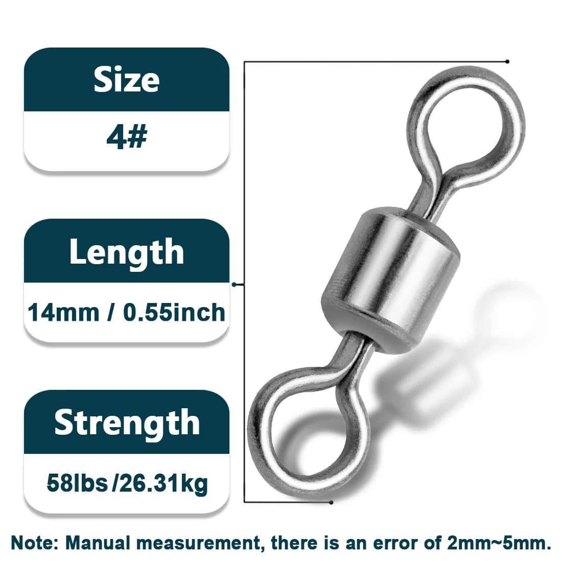 Swivel Barrel Keluli Tahan Karat Kekuatan Tinggi