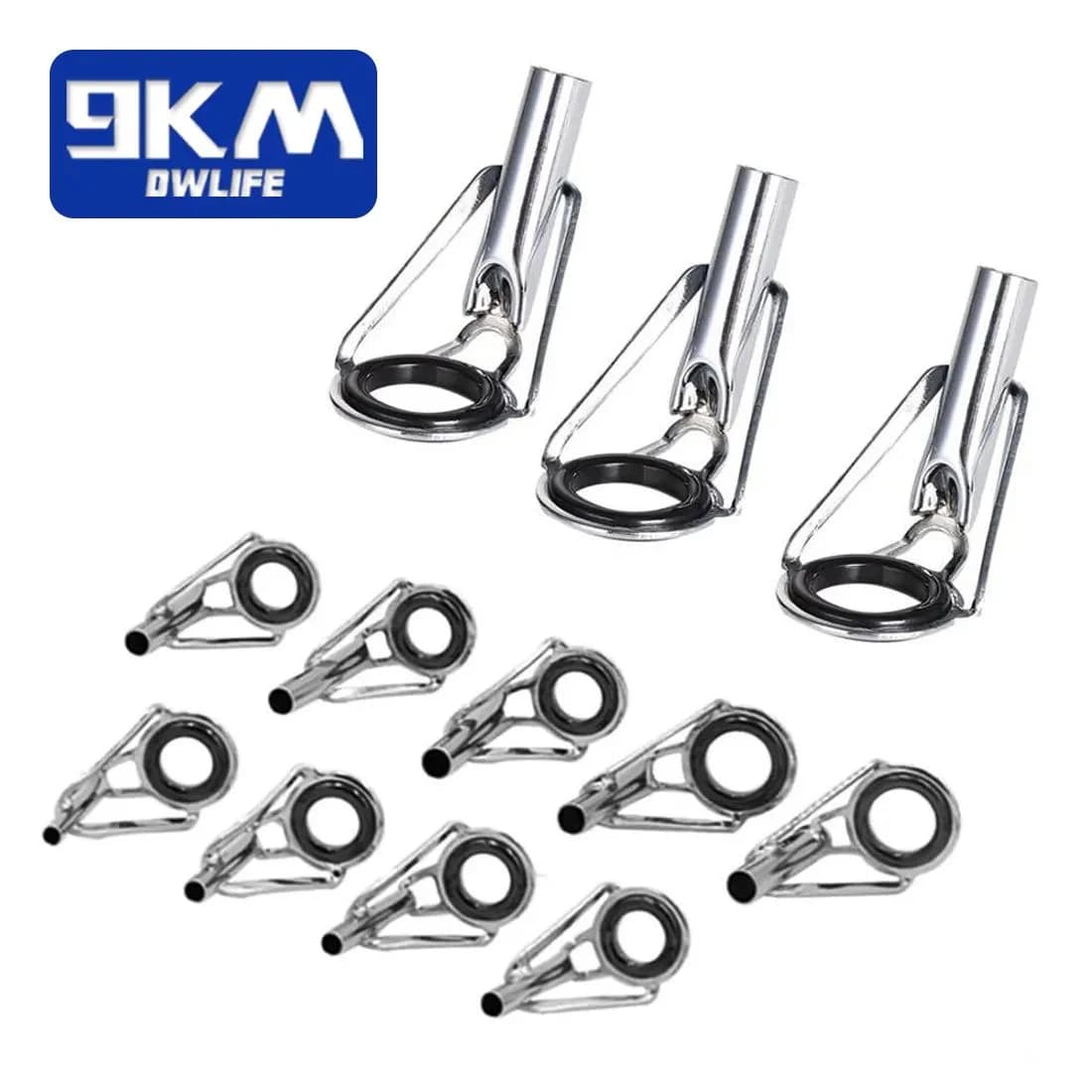 5pcs Hujung Panduan Rod Keluli Tahan Karat dengan Cincin Seramik
