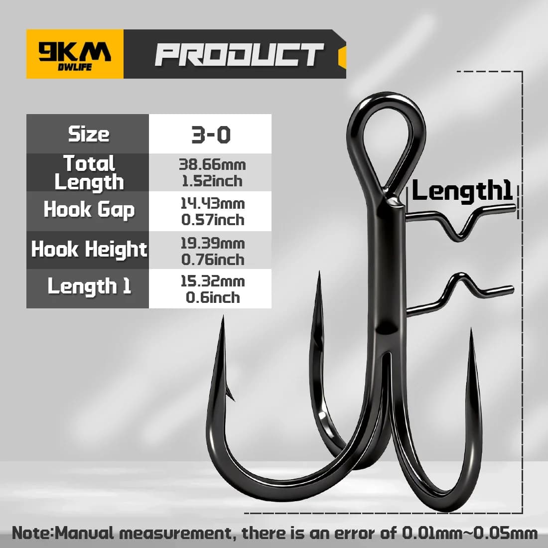 Kail Treble dengan Duri Pemegang Umpan untuk Lure Lembut, 5 Keping