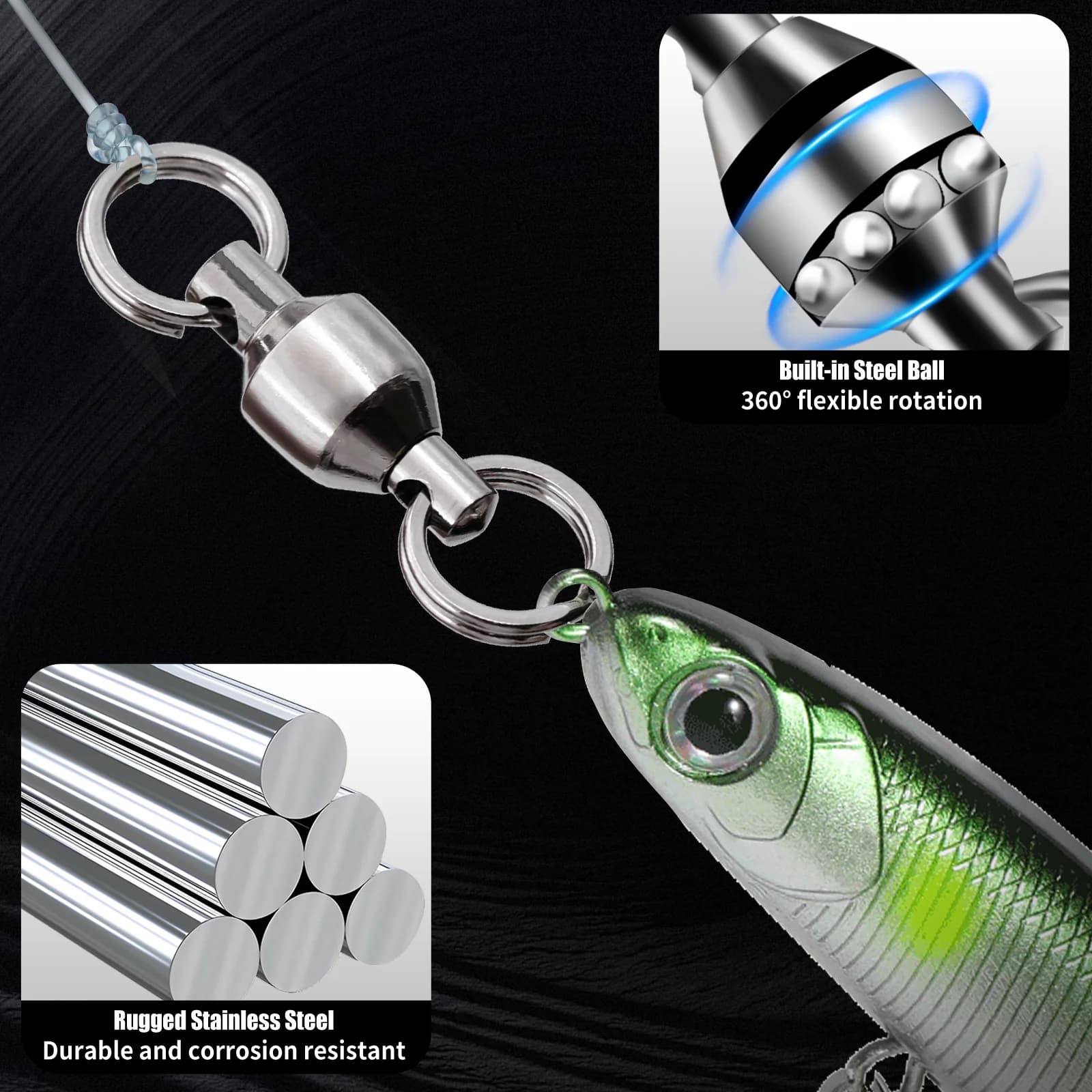 Kili-Kili Bola Bearing dengan Cincin Terpisah, 25-100 Keping