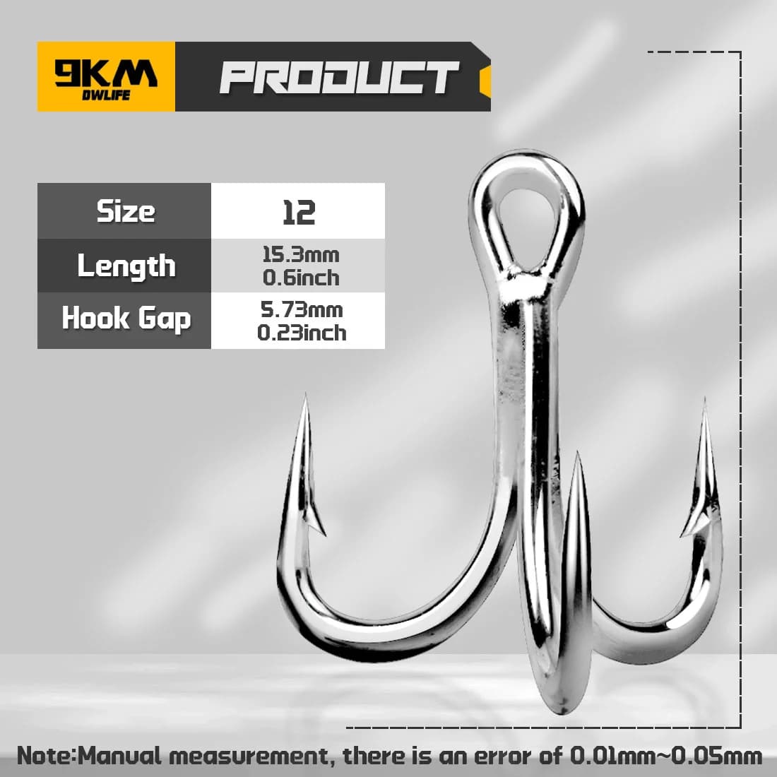 Kail Treble Bulat Kuat, Saiz 4X, 10 Pcs