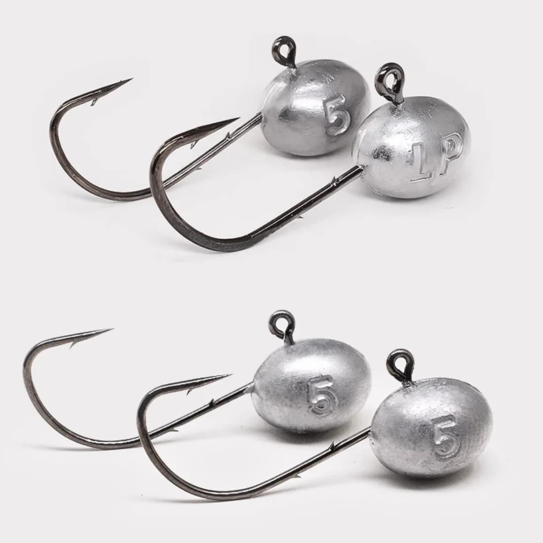 Mata Kail Jig Mikro, 1.5g-7.5g, Dua Barbit, 10 Keping