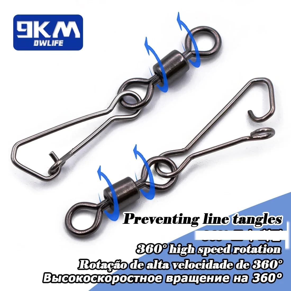 50-200Pcs Swivel Snap Barrel Tukar Pantas