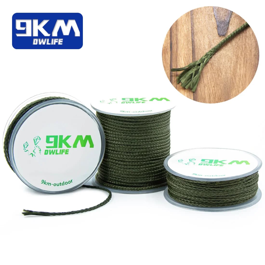 Tali Kevlar Tenunan untuk Kemah, Hammock & Memancing