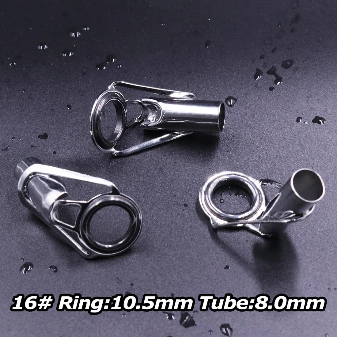 5pcs Hujung Panduan Rod Keluli Tahan Karat dengan Cincin Seramik