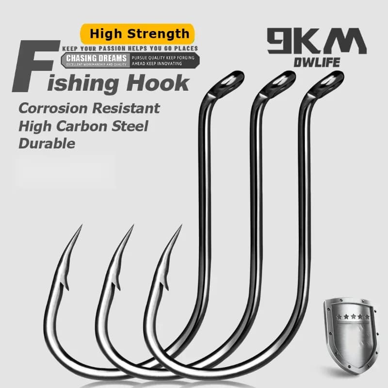 Cangkuk Umpan Gurita Offset, 50-100 Pcs