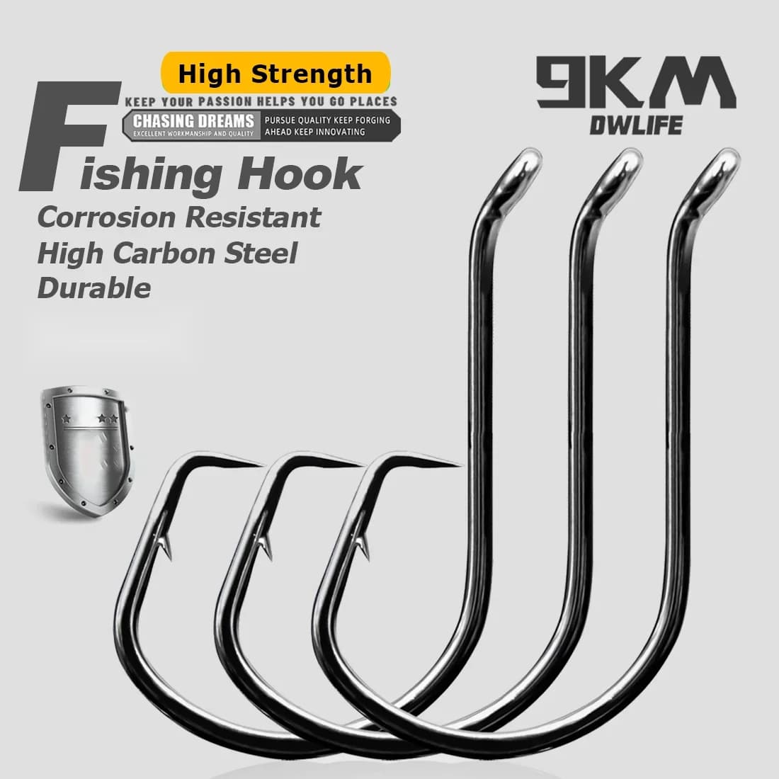 Cangkuk Mancing Lingkaran Offset, 25-50 Keping